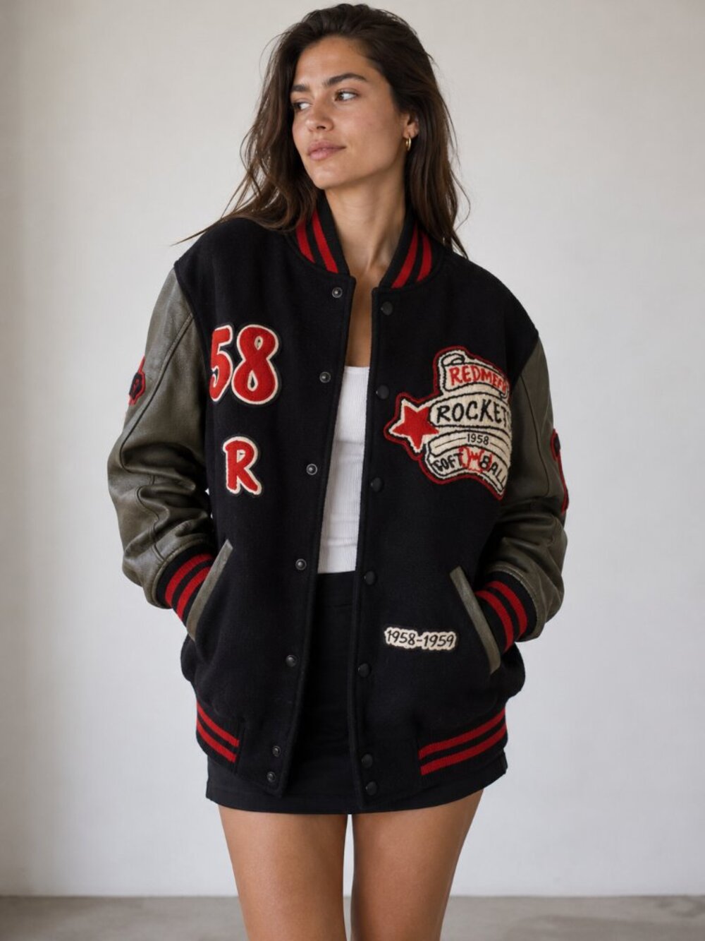 NEW LF Varsity Letterman Wool Jacket Size 38